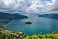 Image 13View of a bay in Lake Toba, on the island of Sumatra, Indonesia, which is the largest volcanic lake in the world (from Volcanogenic lake)