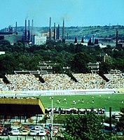 Nemzetközi mérkőzés a stadionban, 1979-ben