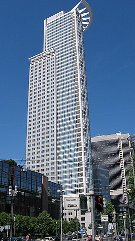 Westendtoren, de hoofdgebouw van de DZ Bank in Frankfurt am Main