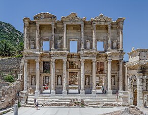Library of Celsus, Ephesus, Turkey, unknown architect, c.112–120 AD[56]