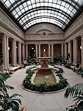 Interior courtyard at the Frick Collection building