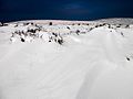 Photo showing the textures of a Snowdrift on the Long Mynd, Shropshire