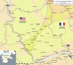 Map of the Free State of Flaschenhals, 1919–1923