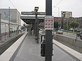 The platform of Pico Station of the Metro Rail's Blue Line.