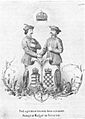 Darstellung der Vereinigung der Königreiche Ungarn und Kroatien unter der Stephanskrone (1860)