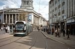 Wedergeboorte van de tram in Engeland, zoals in Nottingham