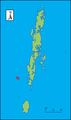 outline location map of North Sentinel Island.