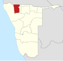 Lage in Namibia