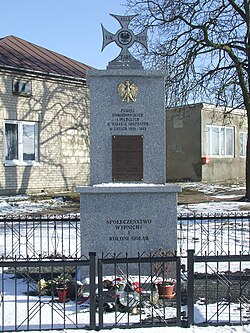 Monument to victims of World War II in Wypnicha