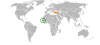 Location map for Senegal and Turkey.