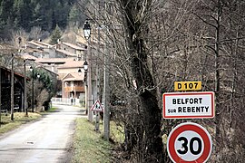 The village entrance