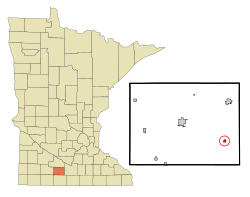 Location of Lewisville, Minnesota