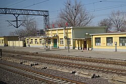 Weishanzhuang Railway Station on Beijing–Shanghai railway, 2016