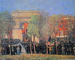 William Glackens, Italo-American Celebration, Washington Square, 1912, Boston Güzel Sanatlar Müzesi