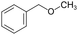 Strukturformel von Benzylmethylether