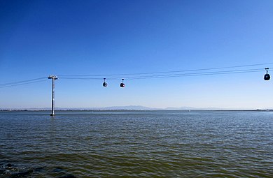 Cable cars above Dian