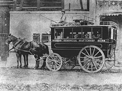 Pferdeomnibus nach Wabern 1885