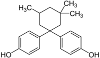 Strukturformel von Bisphenol TMC