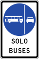 RO-12b Buses only in left lane