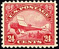 1923 gab das U.S. Post Office eine Briefmarke mit der American D.H.4 als Postflugzeug heraus