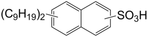 Struktur von Dinonylnaphthylsulfonsäure