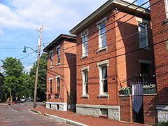 Typical German Village homes on Beck Street