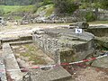 Remains of a monumental Roman fountain near the forum in Glanum, (about 20 BC)