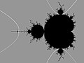 External rays for angles of the form : n / ( 23 - 1) (1/7,2/7) (3/7,4/7) landing on the point c= -1.75 = -7/4 (5/7,6/7) landing on the root points of period 3 components.