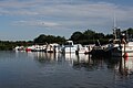 Jachthaven Marina Mehlbergen aan de Wezer