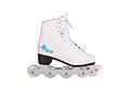 Inline figure skate with a toe brake