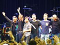 Pearl Jam onstage in Oakland on November 26, 2013