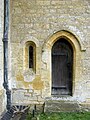 Priest's door and low window of the parish church, Guiting Power