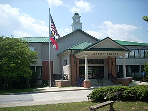 Rabun County courthouse in Clayton