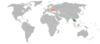 Location map for Thailand and Ukraine.