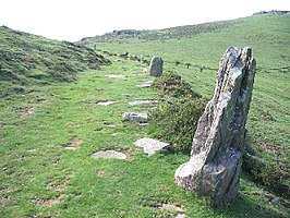 Over de Puerto de Velate liep een Romeinse weg, te herkennen aan de monolieten langs de weg.