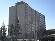 The seventh tallest building in Yellowknife