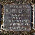 Stolperstein für Pauline Kahn (Bachemer Straße 95)