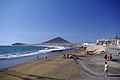 Strand und Montaña Roja