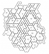 Tilegram (cartogram) of the Sejm electoral districts