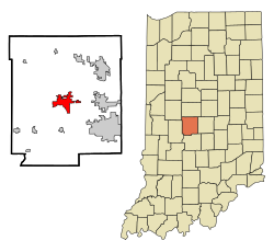 Location in the state of Indiana