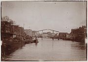 Prinseneilandsgracht seen towards the Sloterdijkerbrug (bridge no. 321) and Realengracht.