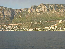 Part of the town seen from the sea