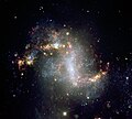 Aufnahme des Zentralbereichs der Galaxie NGC 1313 mit dem Very Large Telescope unter Verwendung von Linienfiltern