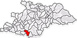 Location in Maramureș County