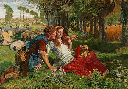 The Hireling Shepherd (1851) by William Holman Hunt