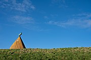 Boegbeeld: monument ZK69 ter afsluiting van Zoutkamp van de Lauwerszee in 1969 (2021)