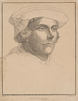 Portret van Richard Rich in navolging Hans Holbein de Jonge.