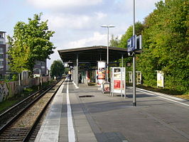 Blik op het perron van Bahrenfeld (2008)