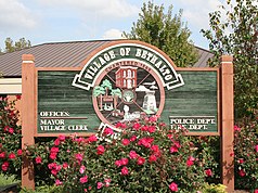 Sign outside village hall