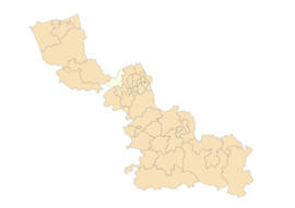 Map of the canton of Armentières within the Nord department